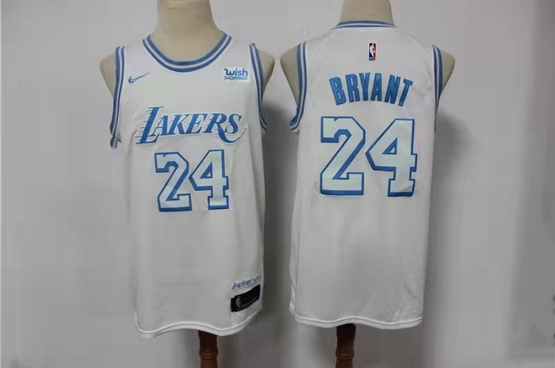 Los Angeles Lakers #24 Kobe Bryant Lakers 24 # 2021 New City Edition White Jersey -- With Logo