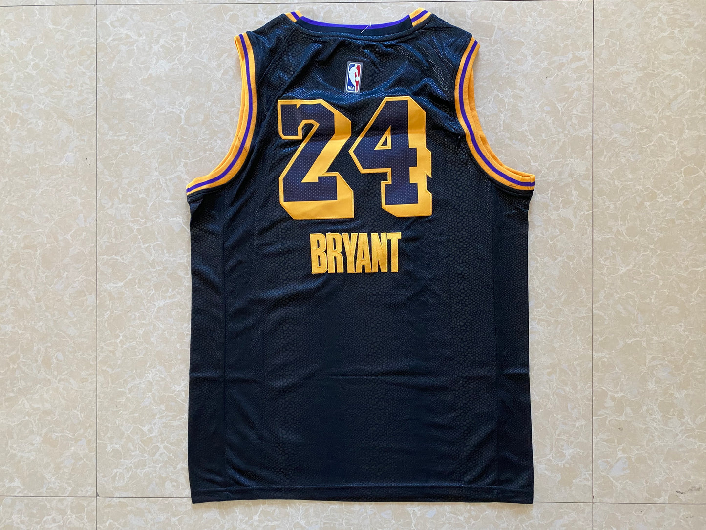 Los Angeles Lakers #24 Kobe Bryant Lakers 24# City Edition Black Style 1