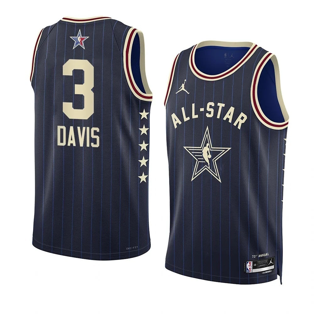 Los Angeles Lakers #3 Anthony Davis 2024 NBA All-Star Swingman Jersey Style 2