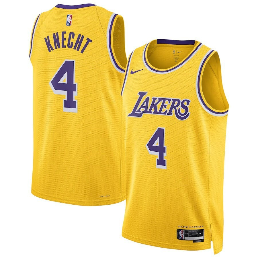 Los Angeles Lakers #4 Dalton Knecht Unisex Swingman Jersey - Gold