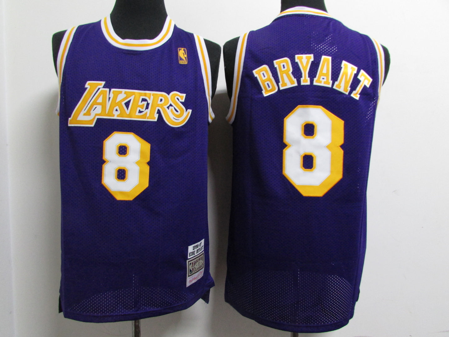 Los Angeles Lakers #8 Kobe Bryant Lakers 8 # Kobe Retro Gold Logo Purple