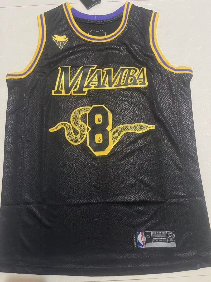 Los Angeles Lakers #8 Kobe Bryant Lakers Front 8 Back 24 Style 2