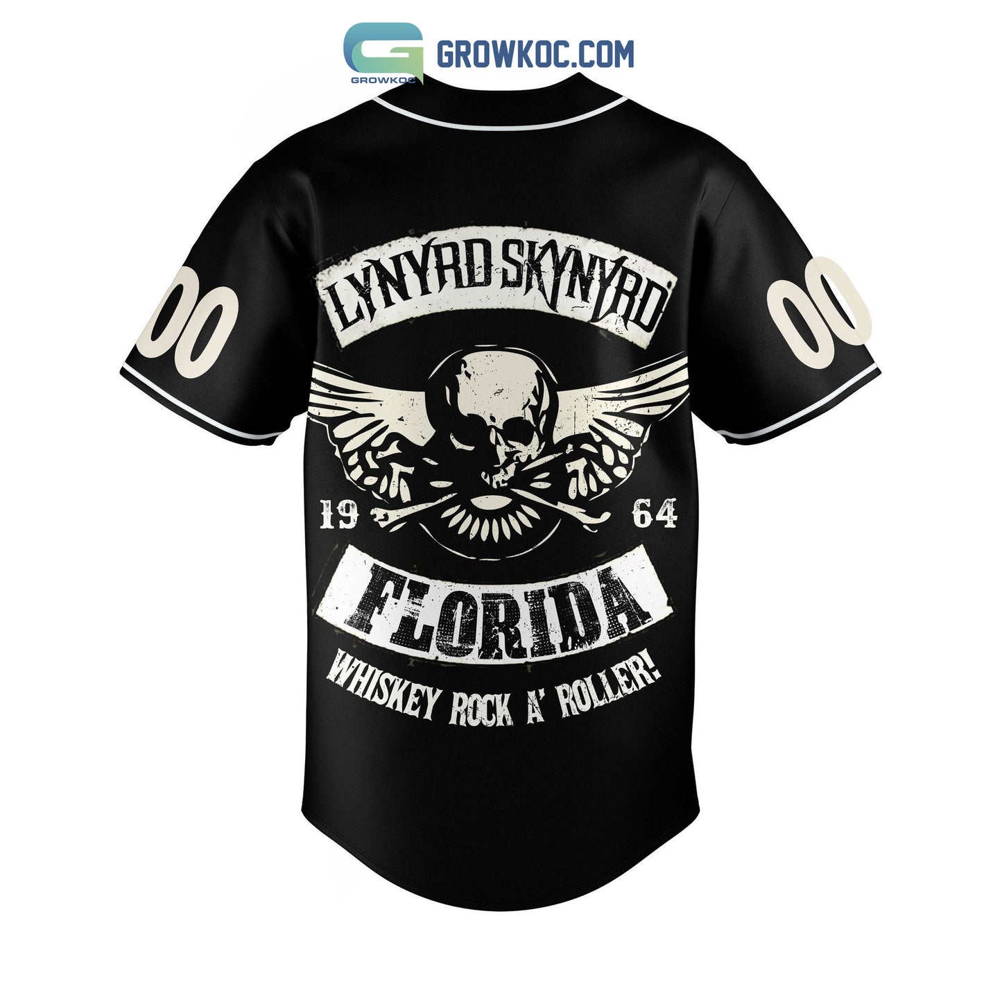 Lynyrd Skynyrd Florida Whiskey Rock A Roller Personalized Baseball Jersey