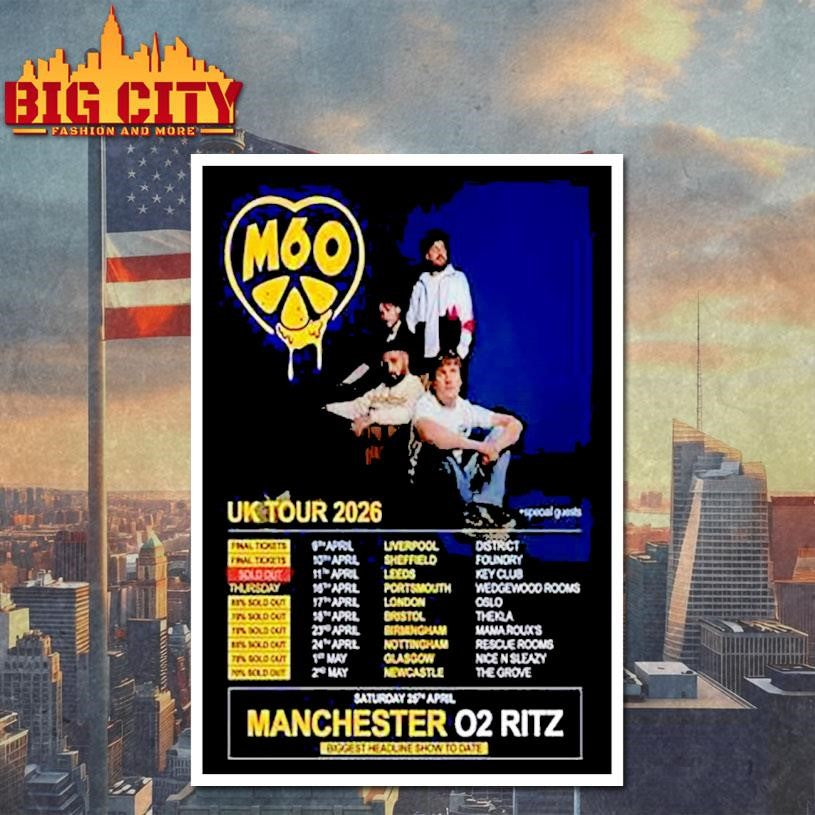 M60 02 Ritz Uk Tour 2026 Shirt