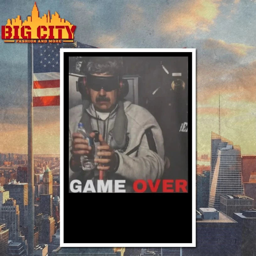 Maduro Captured Game Over poster shirt