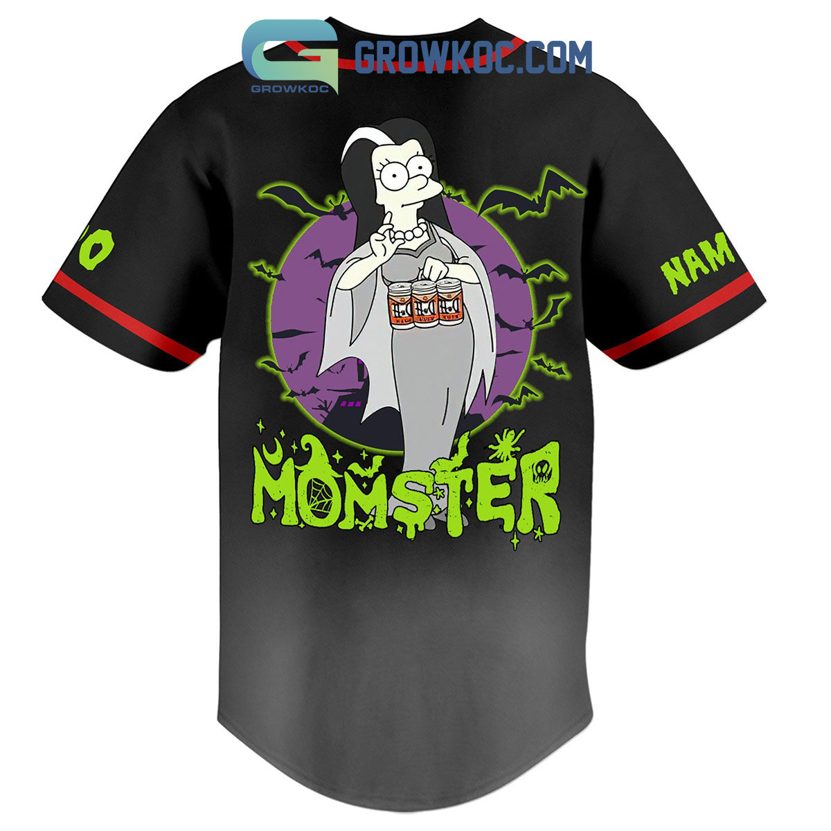 Marge Simpson Momster The Simpsons Personalized Baseball Jersey