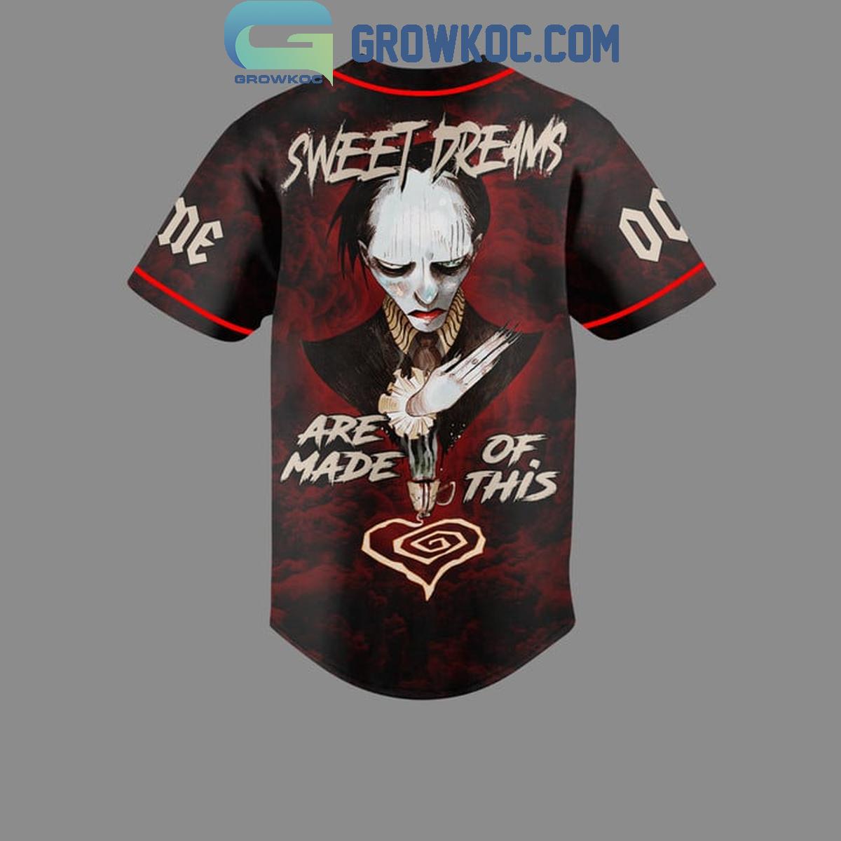 Marilyn Manson Sweet Dream Are Made Of This Personalized Baseball Jersey