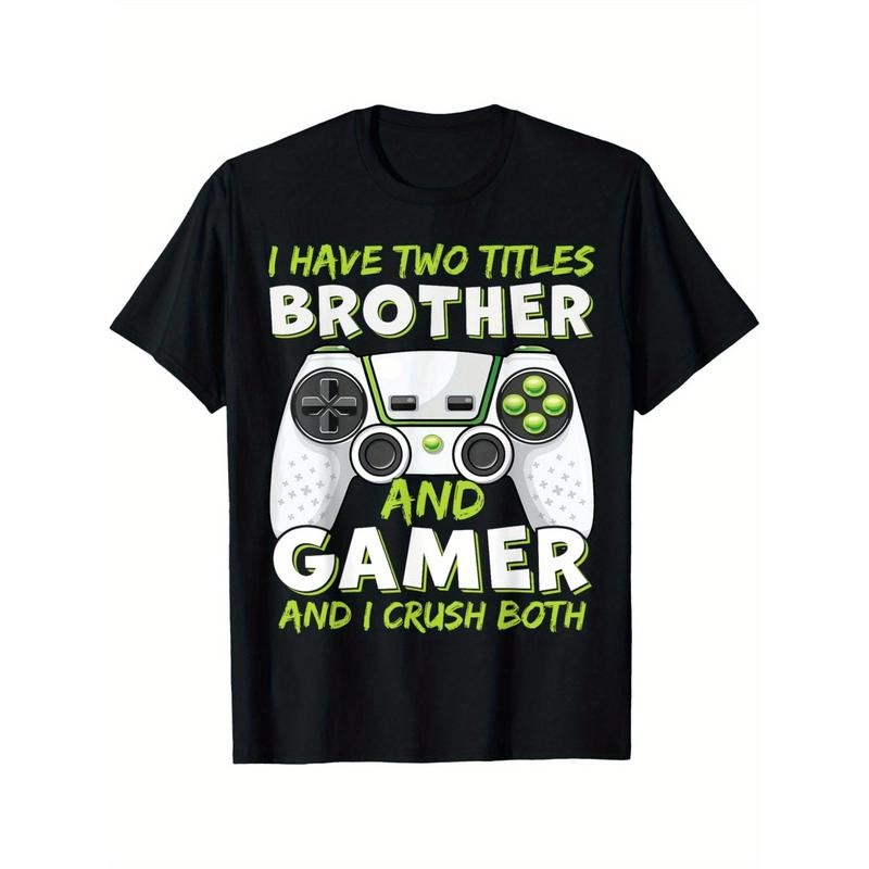 Men's Gamer Graphic Tee - Soft Cotton, Casual Round Neck T-Shirt for Summer, Perfect Gift Idea made in usa Hoodie, Sweatshirt