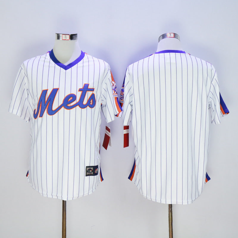 Mets Blank White Pullover 1986 Retro