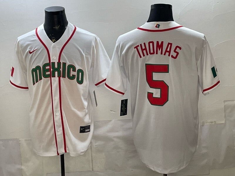 Mexico Baseball #5 Thomas White 2026 World Baseball Classic 26 World Cup
