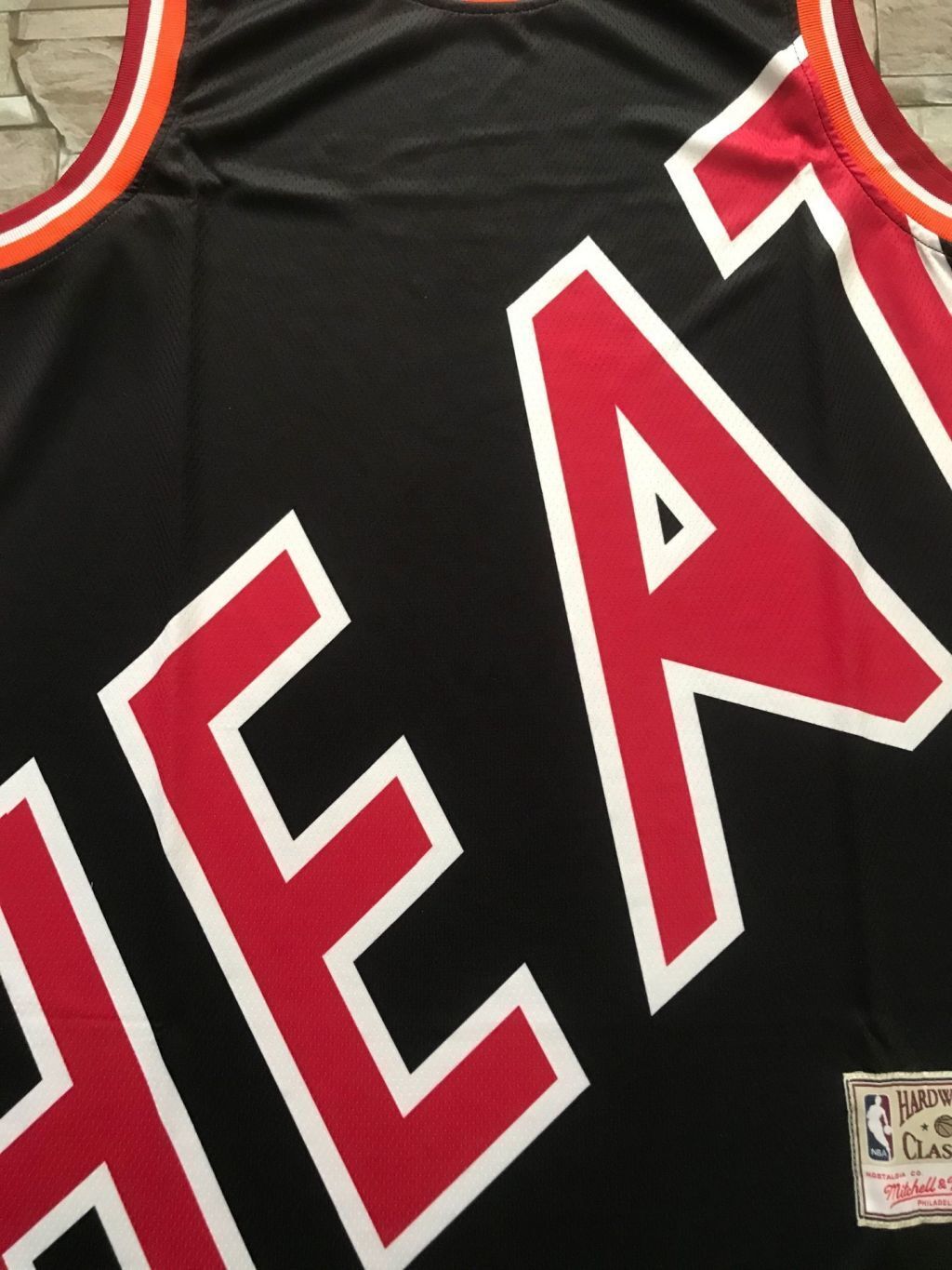 Miami Heat Heat mitchell&ness Classic Jersey Style 3