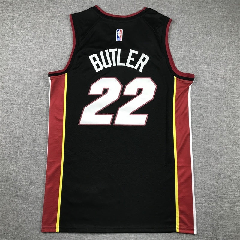 Miami Heat #22 Jimmy Butler Heat 22 Black Style 1