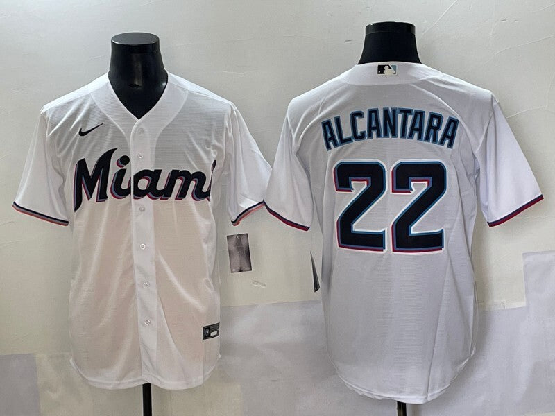 Miami Marlins #22 Sandy Alcantara Marlins Adult Style 1