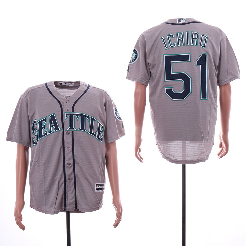 Miami Marlins #51 Suzuki Ichiro Mariners 521 Gray Fan