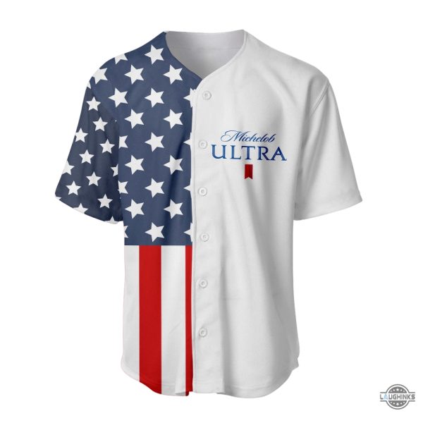 Michelob Ultra Donald Trump Independence Day Baseball Jersey Make 4Th Of July Great Again Trump Shirts