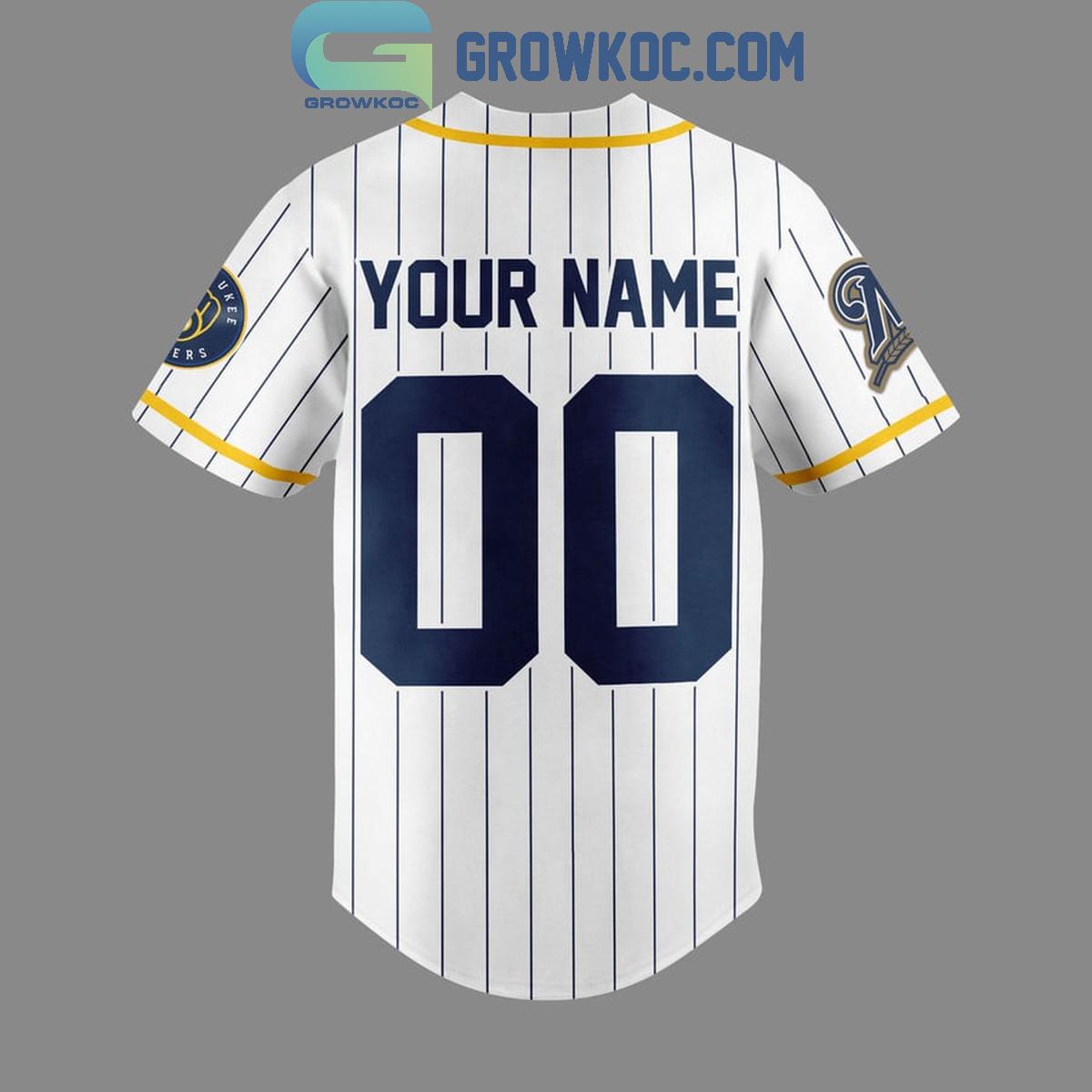 Milwaukee Brewers Baseball Mama Personalized Baseball Jersey