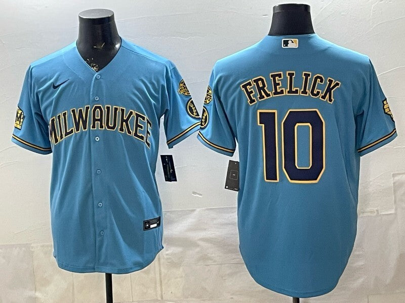 Milwaukee Brewers #10 Sal Frelick Brewers Special Edition Adult