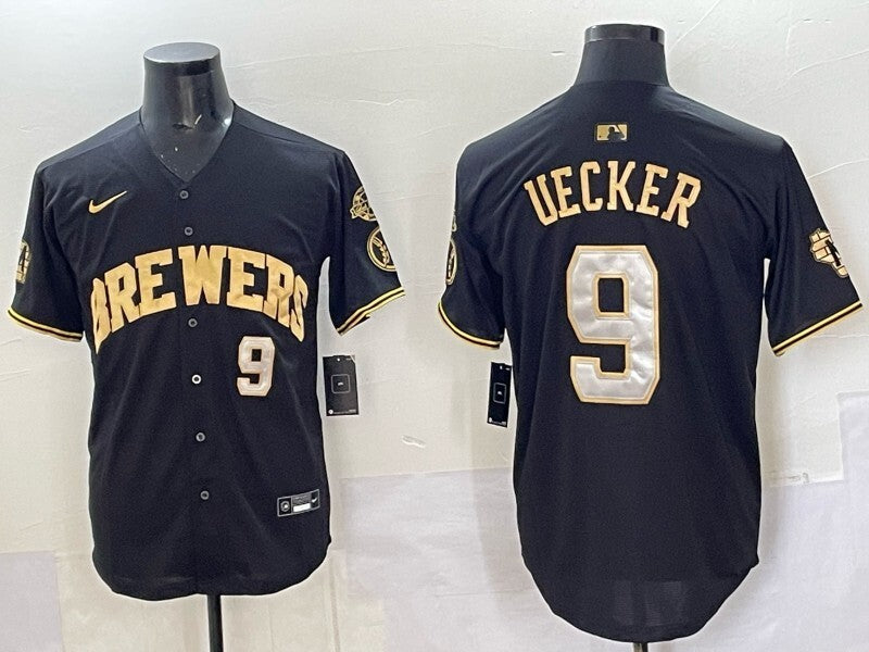 Milwaukee Brewers #9 Uecker Brewers Adult Style 4