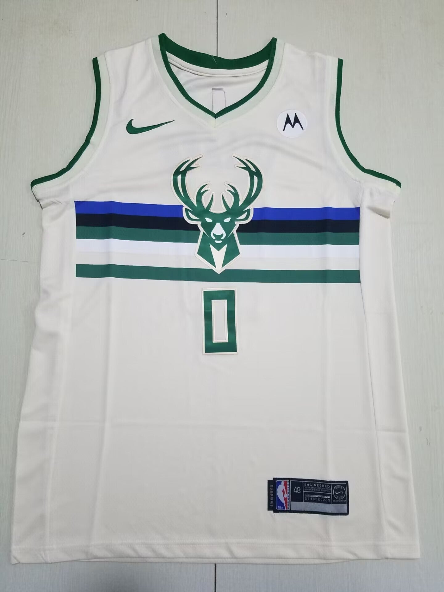 Milwaukee Bucks #0 Damian Lillard Bucks 0 Yellow S-XXL Style 2