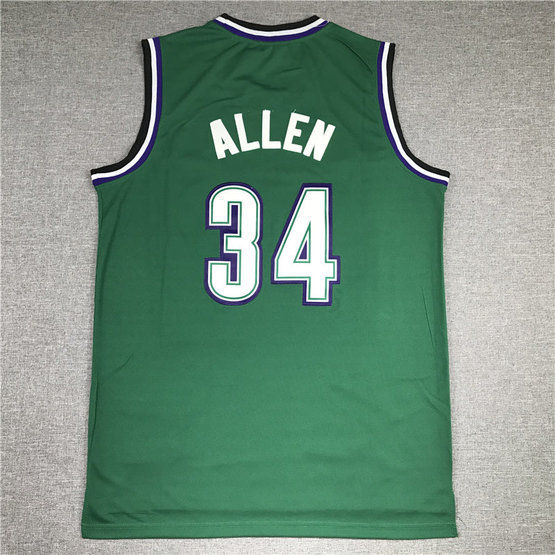 Milwaukee Bucks #34 Giannis Antetokounmpo Bucks 34 Green Gold Logo Style 1