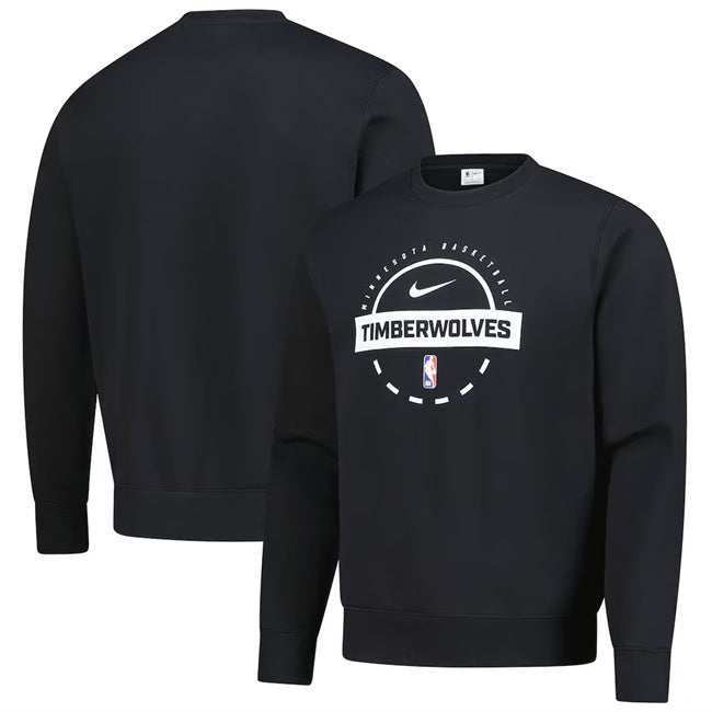 Minnesota Timberwolves Black 2025 26 Practice Club Sweatshirt