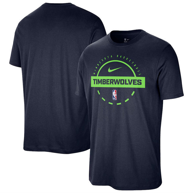 Minnesota Timberwolves Navy Practice T-Shirt