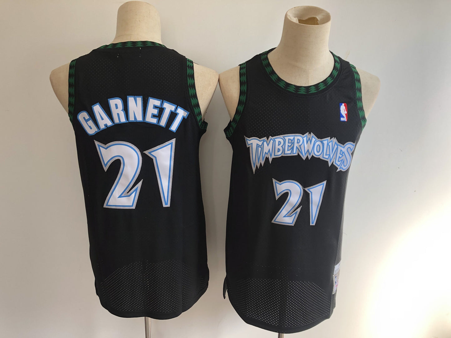 Minnesota Timberwolves #21 Garnett Timberwolves 21 Black Retro