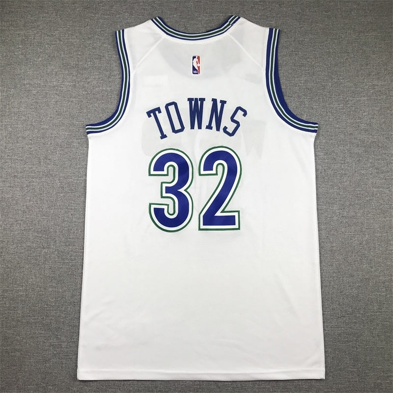 Minnesota Timberwolves #32 Karl-Anthony Towns Timberwolves 32 Retro White s-xxl Style 1