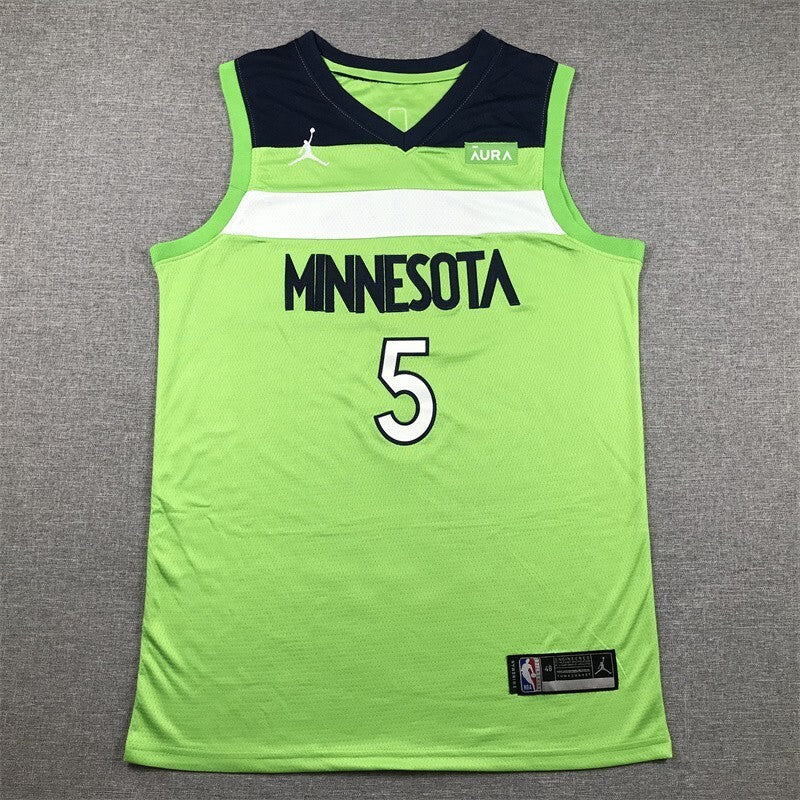 Minnesota Timberwolves #5 Anthony Edwards Timberwolves 5 Green Style 2