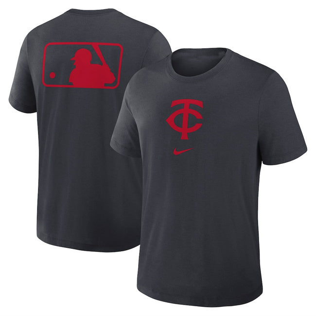 Minnesota Twins Black Early Work Tri-Blend Dri-FIT T-Shirt