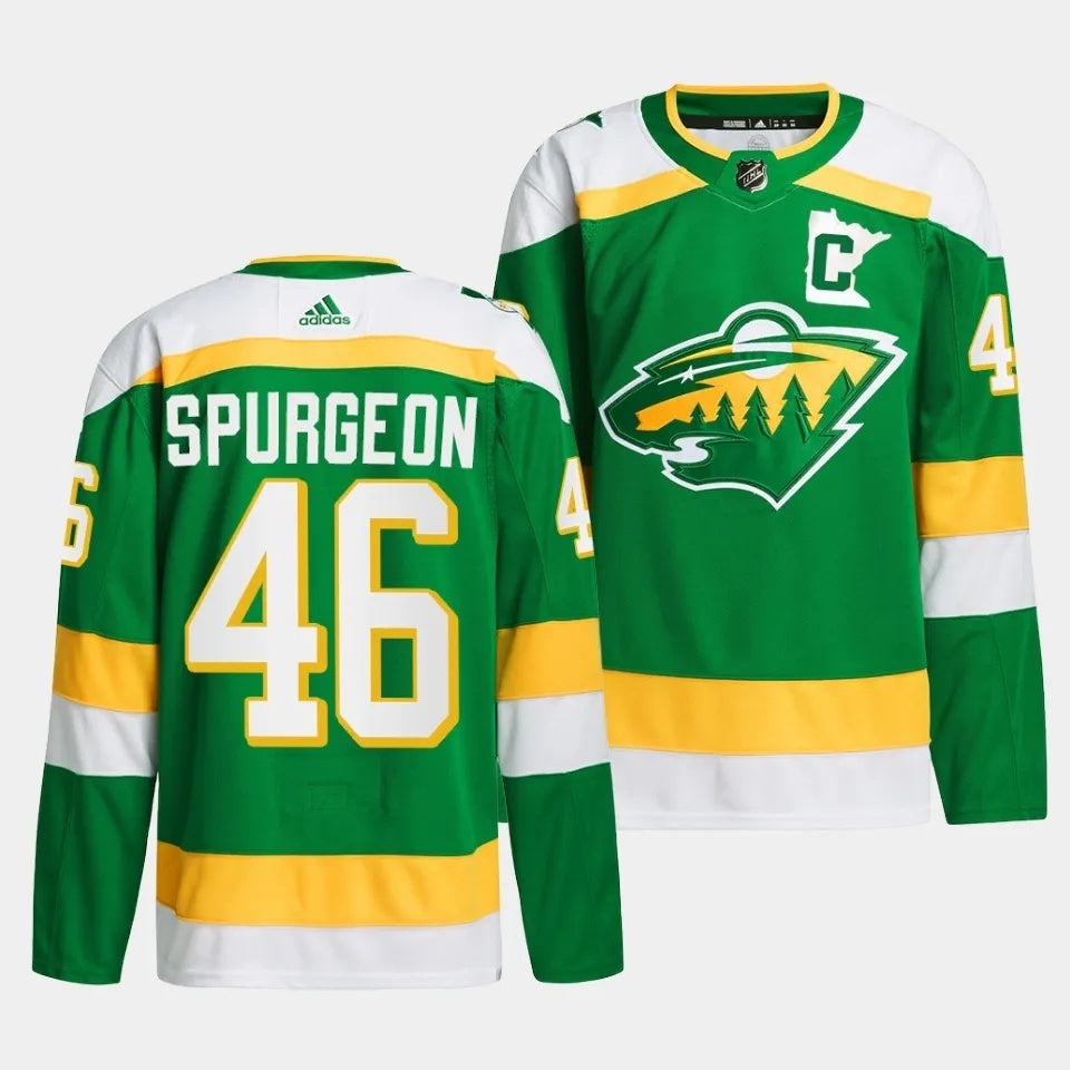 Minnesota Wild #46 Jared Spurgeon 2023-24 The 78s Alternate Green Jersey