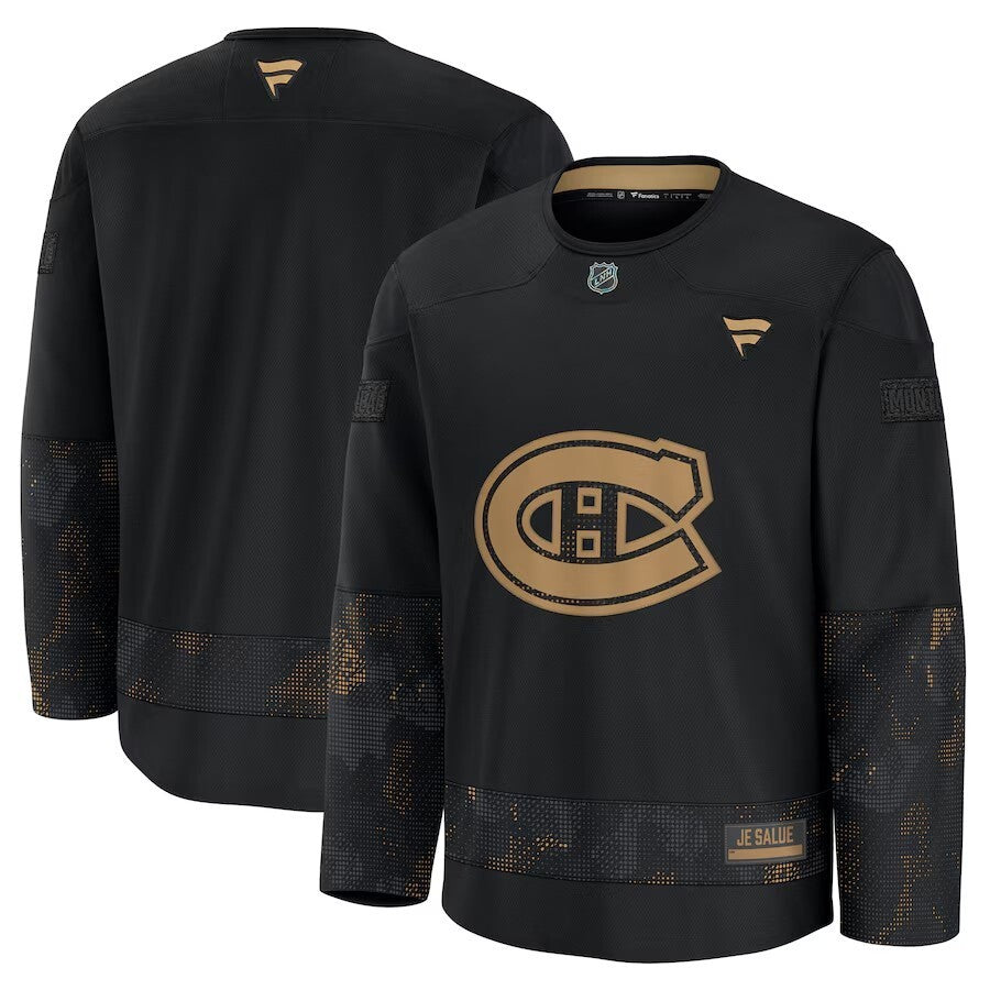 Montreal Canadiens 2024 Military Appreciation Practice Jersey - Black