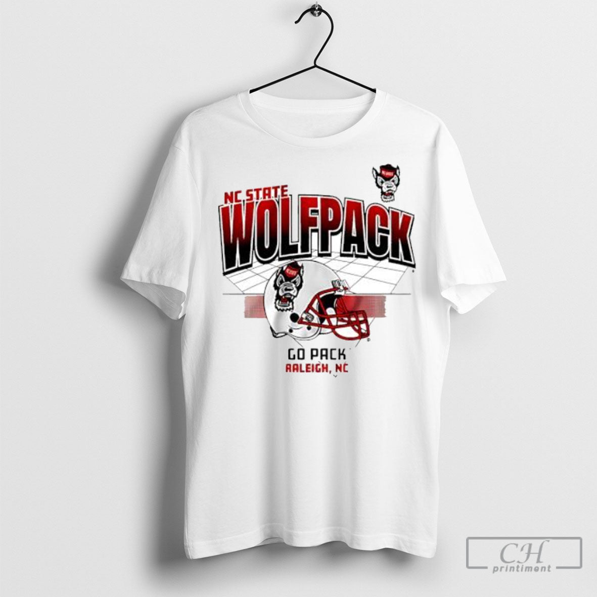 Nc State Football Helmet Grid Go Pack Raleigh Nc Shirt