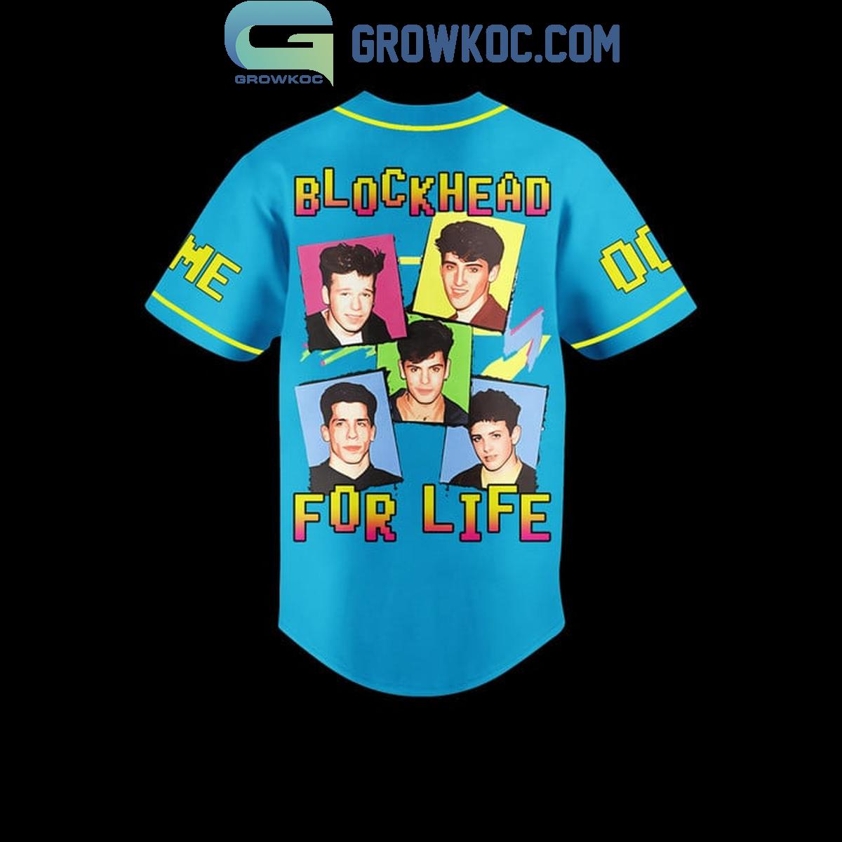 NKOTB Blockhead For Life Personalized Baseball Jersey