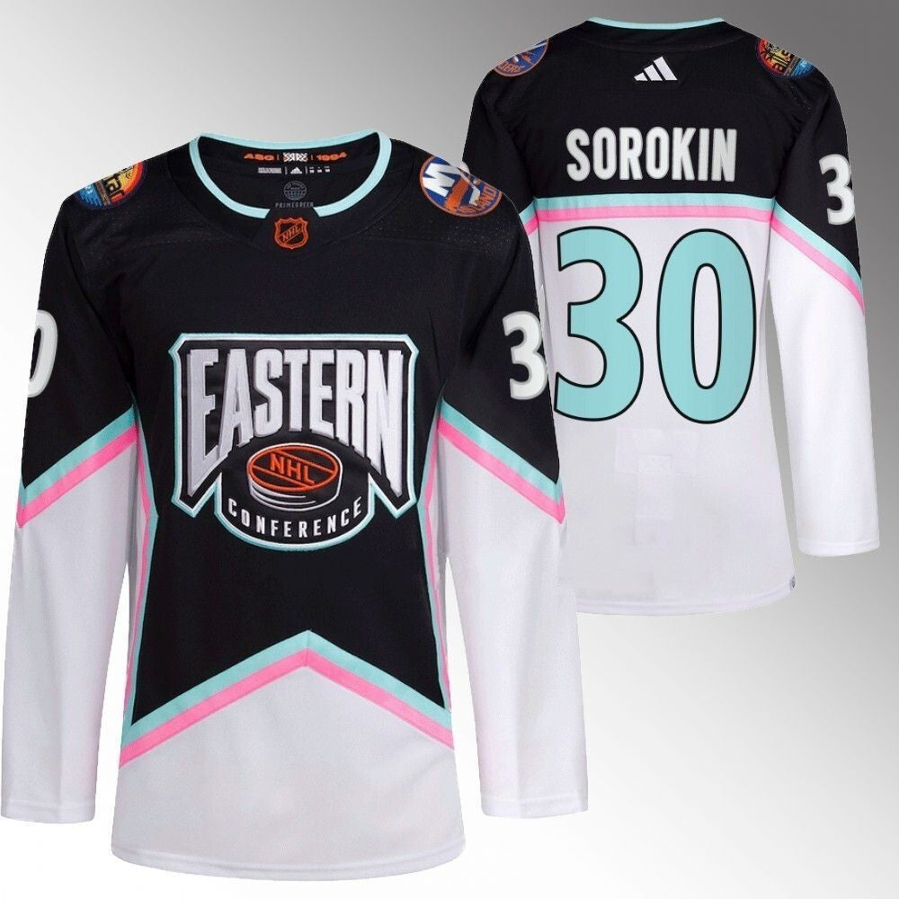 New York Islanders #30 Ilya Sorokin 2023 NHL All-Star Black Eastern Conference Jersey