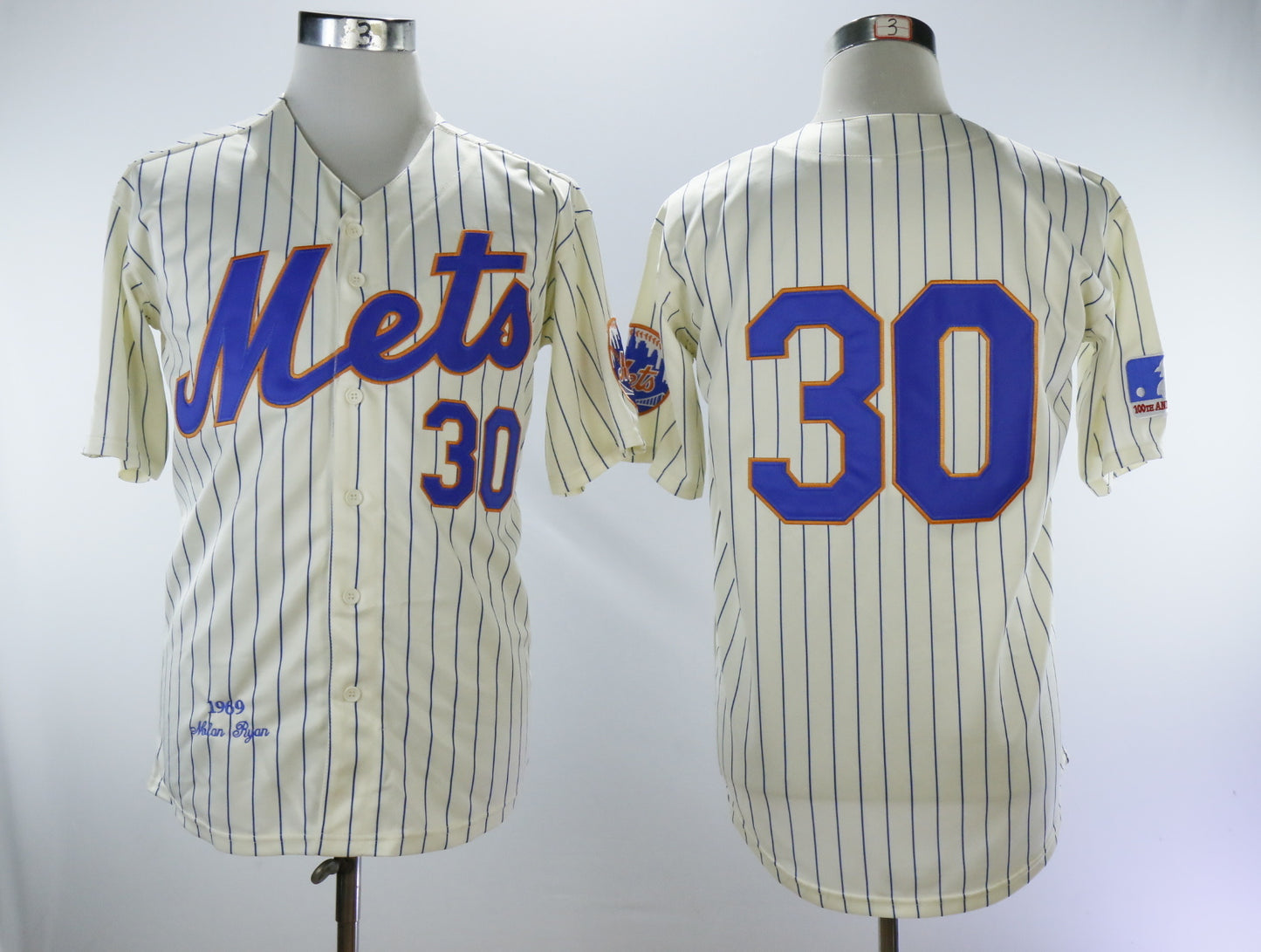 New York Mets #30 Michael Conforto Mets 30 Off-White 1969 Blue Retro Style 1