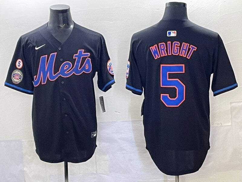 New York Mets #5 David Wright Mets Adult Style 7