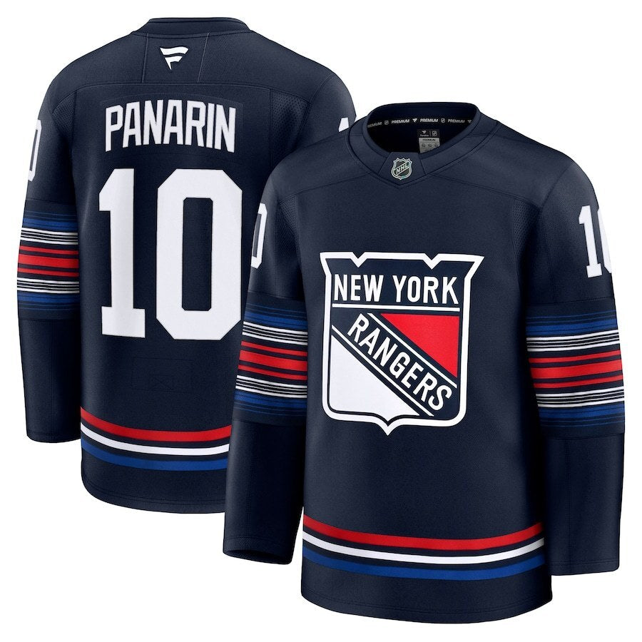 New York Rangers #10 Artemi Panarin Alternate Premium Jersey - Navy