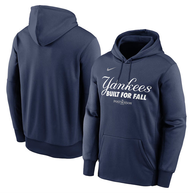 New York Yankees Navy 2025 Postseason Collection Therma Fleece Hoodie