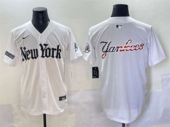 New York Yankees Team Big Logo White 'Gothic Legacy Edition' Vapor Premier Limited
