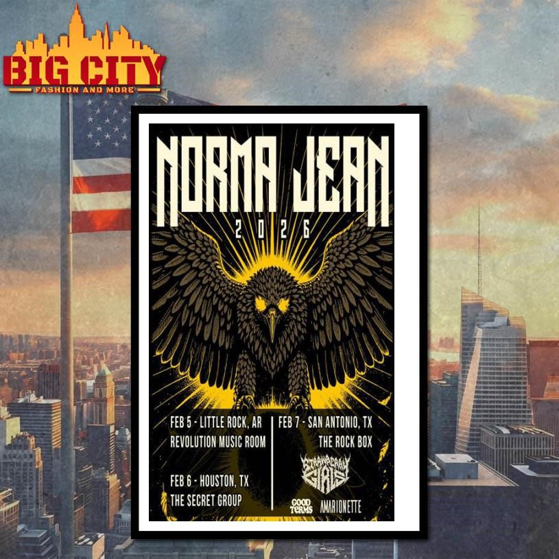 Norma Jean Fall Tour 2026 Poster shirt