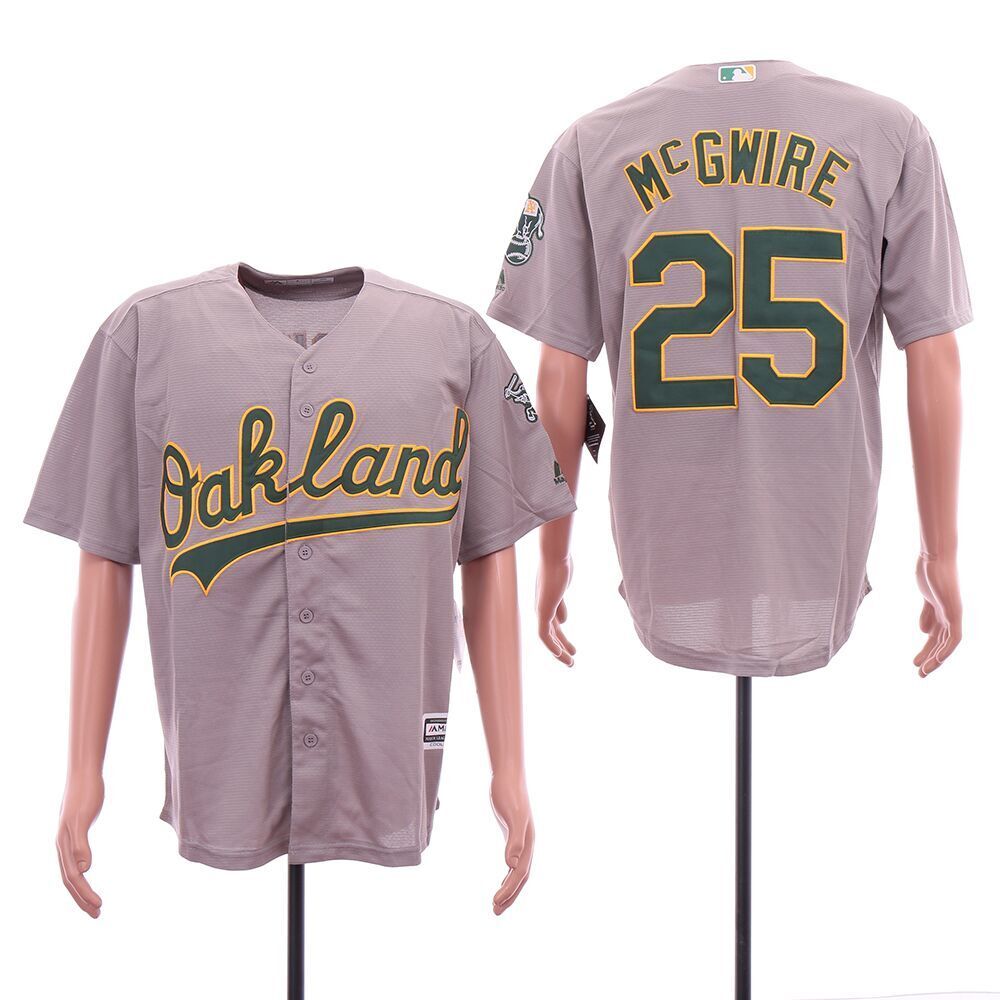 Oakland Athletics #25 Mark McGwire Style 3