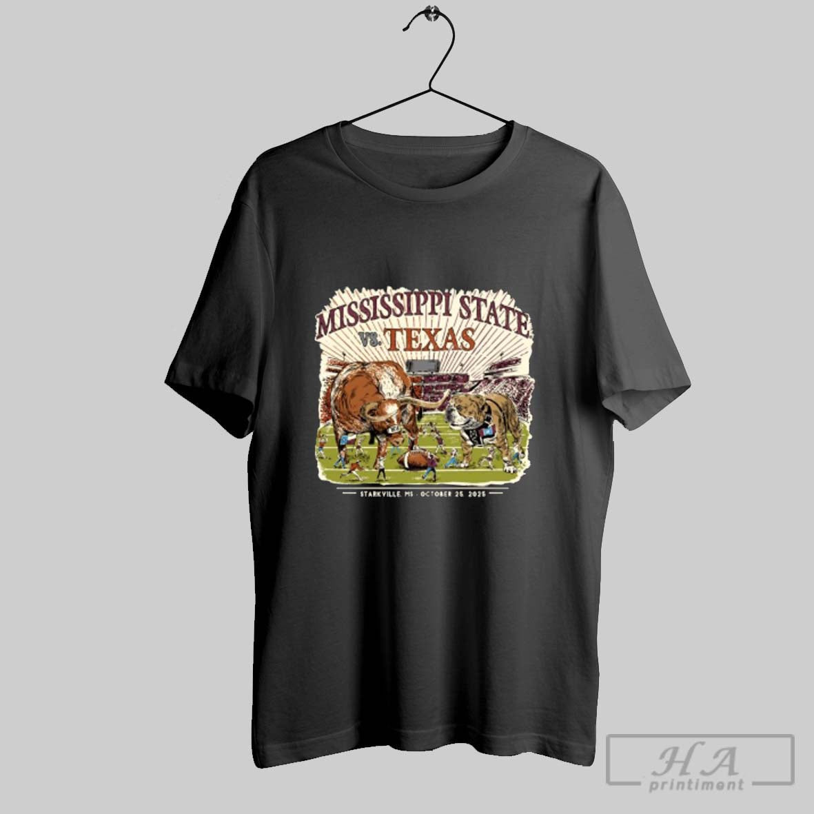 Official Mississippi State Bulldogs Vs Texas Longhorns Game Day 2025 T