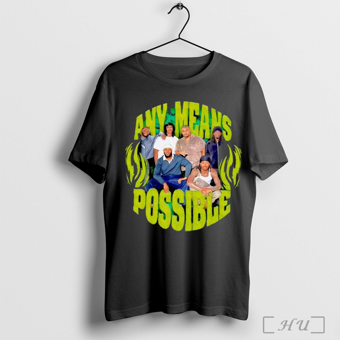 Officials Any Means Possible Retro Text And Music Band Photo T Shirt