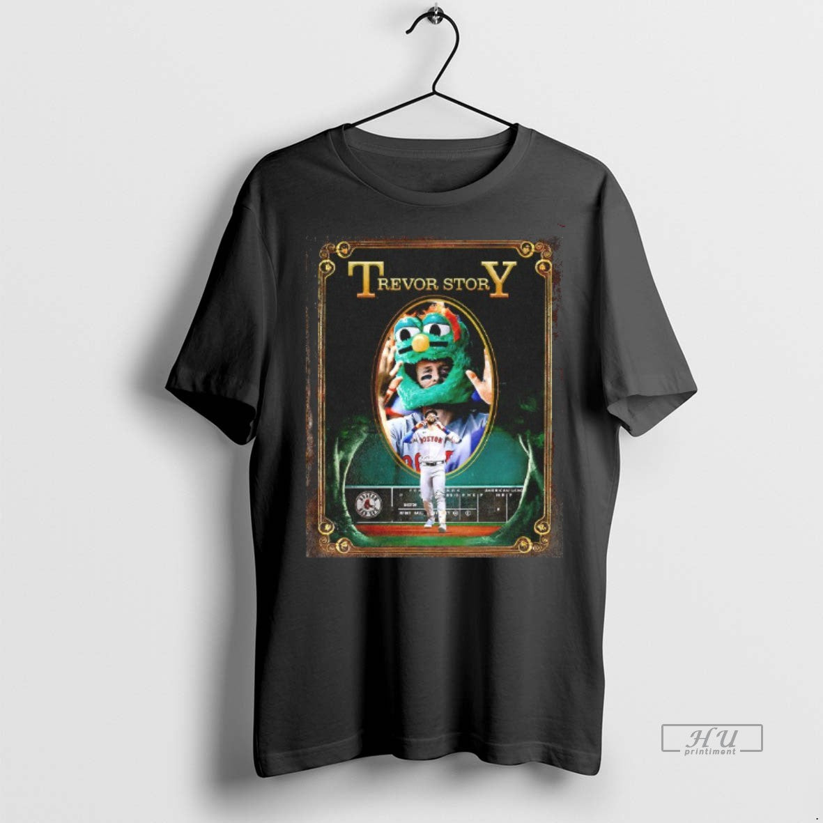 Officials Boston Red Sox Trevor Story Mascot Artistic Baseball T Shirt Sweater