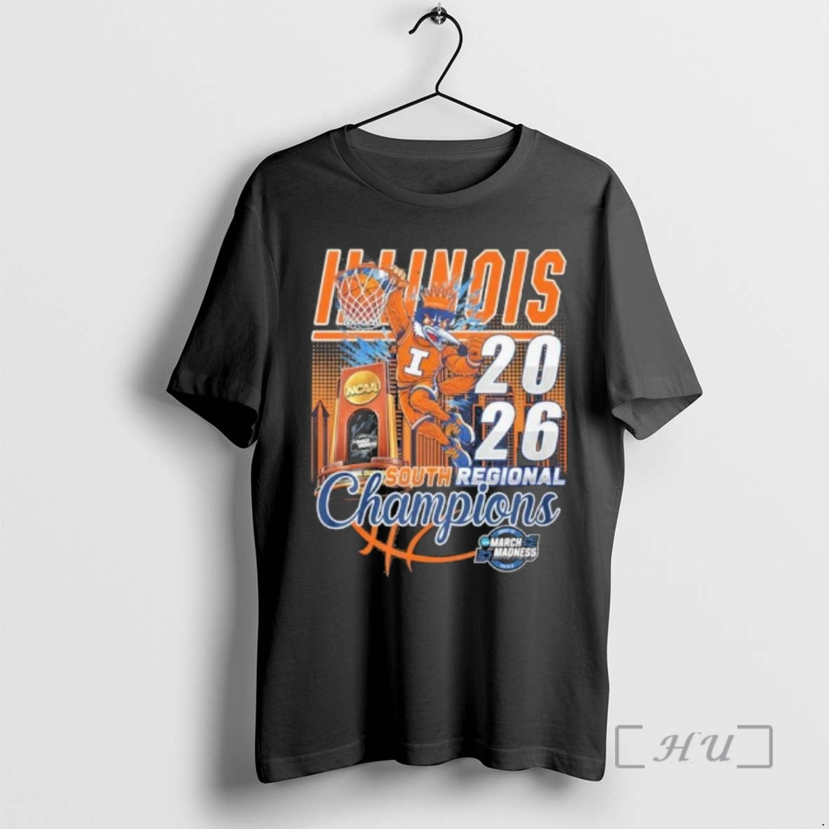 Officials Illinois Mens Basketball Mascot 2026 South Regional Champions