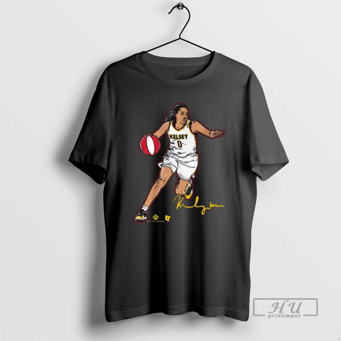 Officials Kelsey Mitchell Superstar Pose Indiana Fever Wnba Bet On Women Signature T Shirt