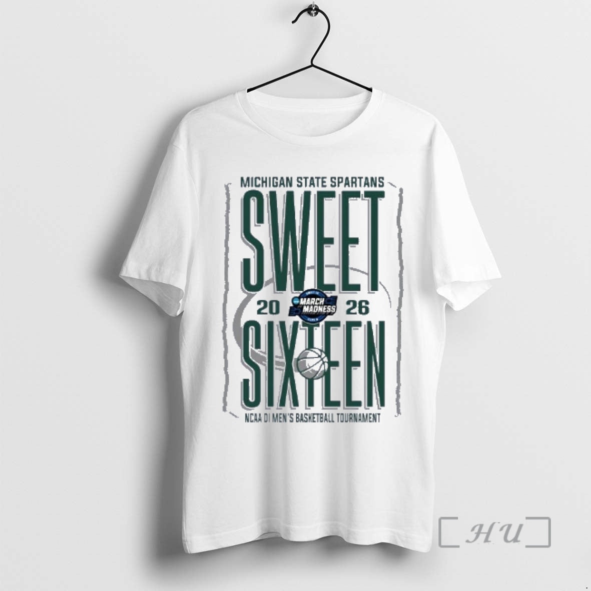 Officials Michigan State Spartans Sweet Sixteen 2026 Ncaa Di Mens Basketball Tournament Premium T Shirts