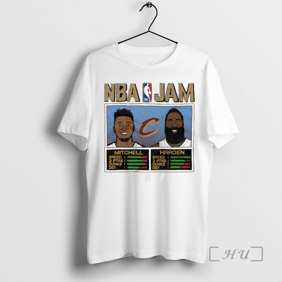 Officials Nba Jam Donovan Mitchell And James Harden Players Cleveland Cavaliers Premium T Shirts Sweater