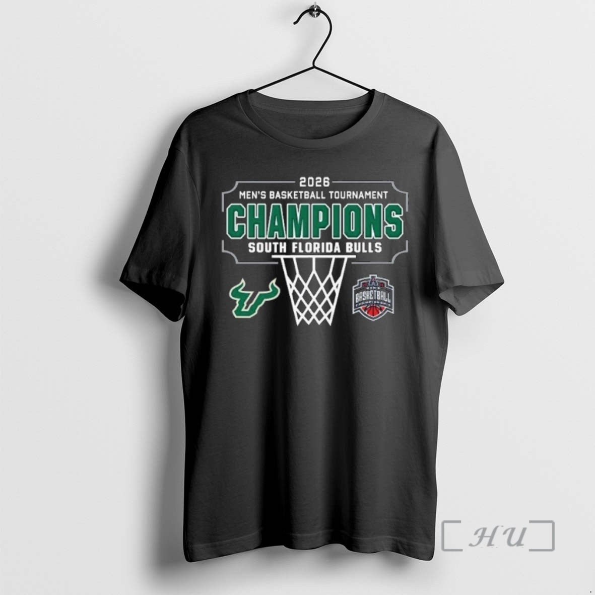 Officials South Florida Bulls 2025 American Athletic Conference Mens Basketball Tournament Champions Premium T Shirts